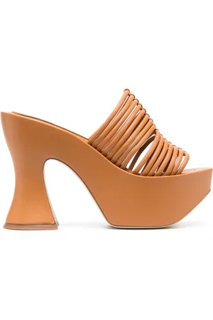 Paloma Barceló Mules mit geflochtenen Riemen 120mm
