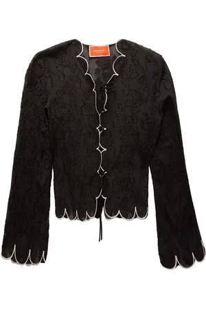 La DoubleJ Damen Crop Jacken - Embroidered crop jacket