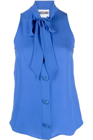 Moschino Bluse mit Schleifenkragen