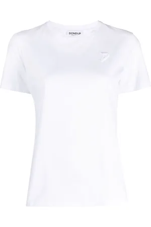 Dondup T-Shirt mit Logo-Stickerei