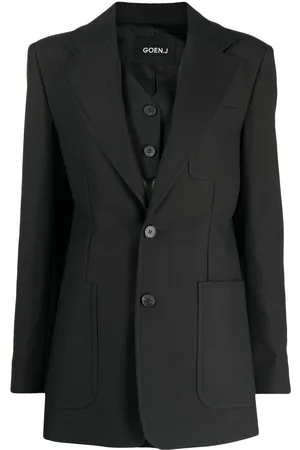 GOEN.J Blazer mit fallendem Revers