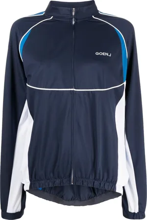 GOEN.J Sportjacke mit Logo-Print