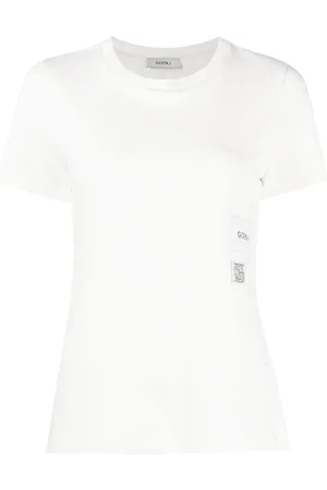 GOEN.J T-Shirt mit Logo-Print