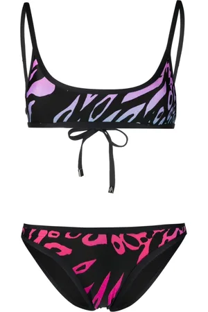 The Attico Bikini mit Animal-Print