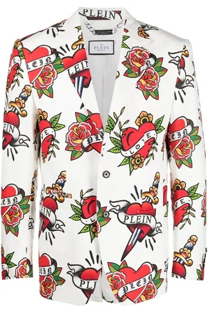 Philipp Plein Sakko mit Logo-Print