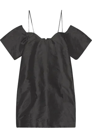 Ganni Schulterfreies Minikleid