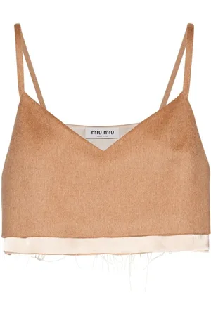 Miu Miu Ausgefranstes Cropped-Top
