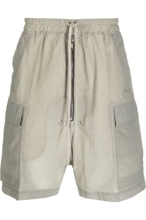 Rick Owens Karierte Shorts mit Kordelzug