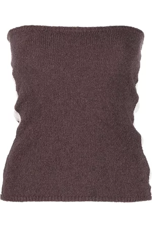 Woolrich Damen Trägerlose Tops - X Daniëlle Cathari strapless knitted top