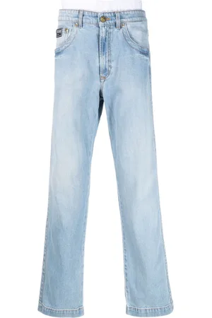 VERSACE Tief sitzende Wide-Leg-Jeans