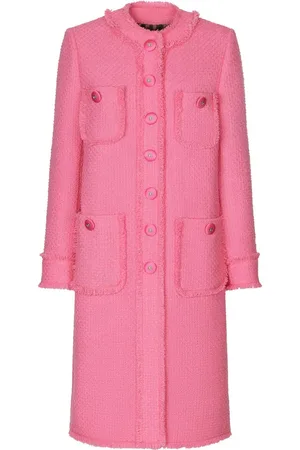 Dolce & Gabbana Einreihiger Tweed-Mantel