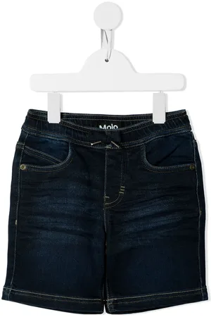 Molo Jeans-Shorts mit Logo-Patch