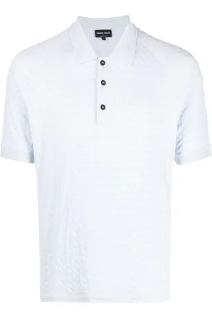 Giorgio Armani Poloshirt mit Zickzackmuster