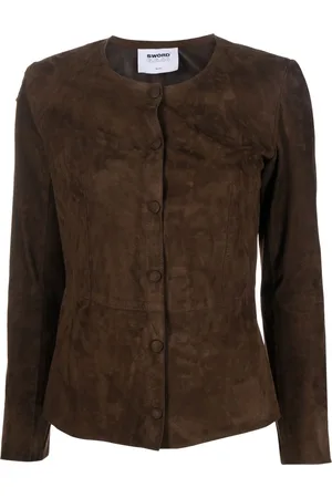 s.w.o.r.d 6.6.44 Damen Lederjacken - Long-sleeve leather jacket