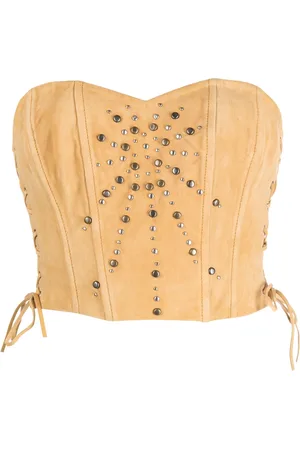 Guess Damen Tanktops - Stud-detail corset top