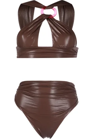 The Attico Bikini in Lederoptik