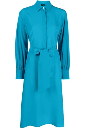 Kiton Minikleid aus Seide mit Schluppe