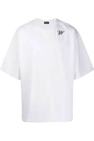 We11 Done Oversized-T-Shirt mit Logo