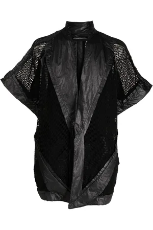 JULIUS Poly Jacke mit Lochstrickmuster