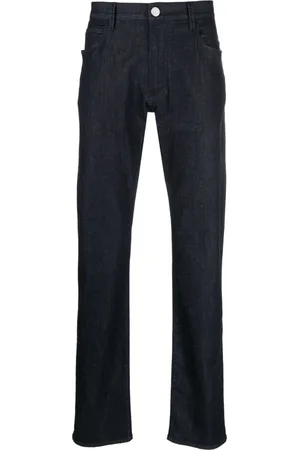 Giorgio Armani Dunkle Straight-Leg-Jeans