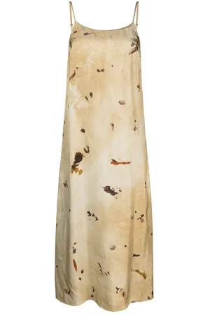 UMA WANG Gemustertes Midikleid