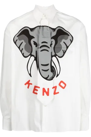 Kenzo Hemd mit Elephant-Print