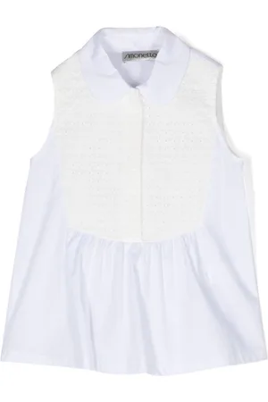 Simonetta Top mit Spitzeneinsatz