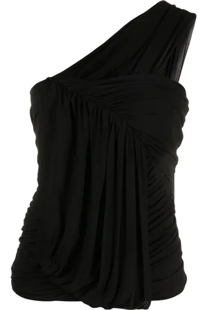 Rick Owens Asymmetrische Bluse mit Drapierung