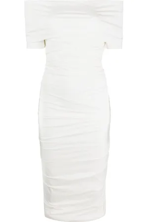 Serafini Midikleid mit Raffungen