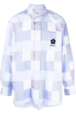 Kenzo Oversized-Hemd im Patchwork-Look