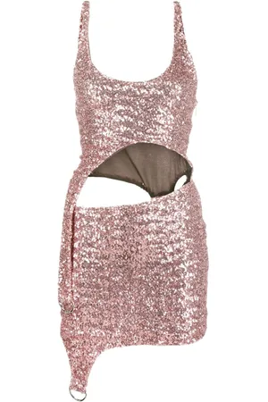 AMBUSH Asymmetrisches Minikleid mit Pailletten