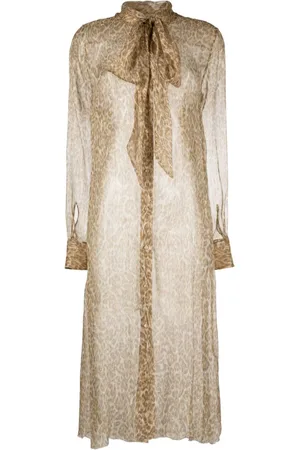 ERMANNO SCERVINO Transparentes Seidenkleid