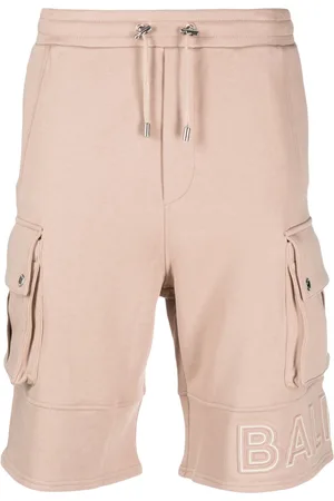 Balmain Bermudas mit Logo-Prägung