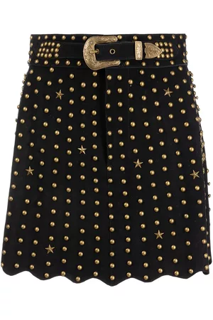 Retrofete Damen Bleistiftröcke - Kirk stud-detail mini skirt