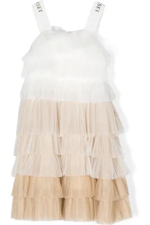 Twin-Set Tüllkleid mit Rüschen