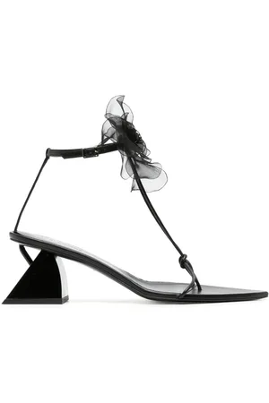 Nensi Dojaka Sandalen mit Blumendetail 75mm