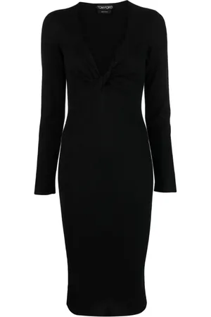 Tom Ford Strickkleid mit V-Ausschnitt
