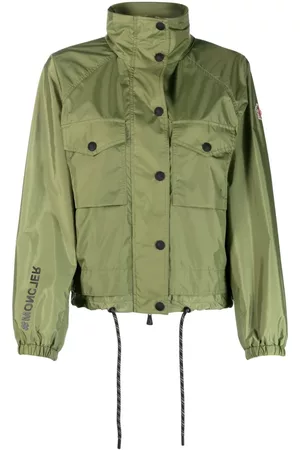 Moncler Damen Reflektierende Jacken - Reflective-detail drawstring jacket