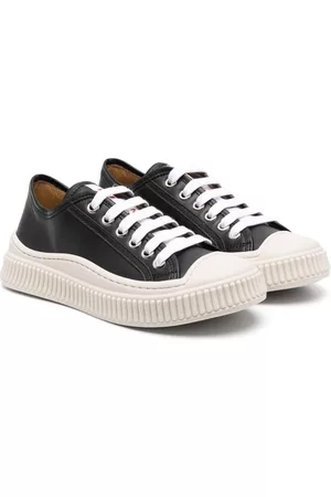 Marni Jungen Schnürschuhe - Lace-up leather sneakers