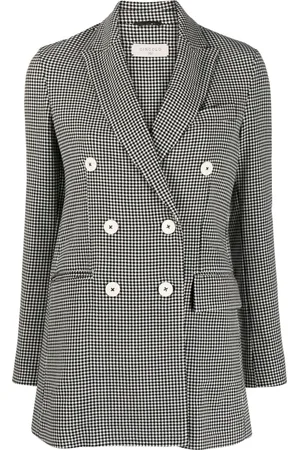 Circolo Doppelreihiger Blazer mit Check