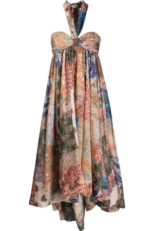 ZIMMERMANN Midikleid mit Paisley-Print