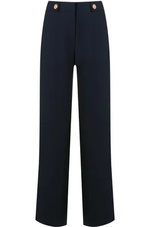 Giorgio Armani High-Waist-Hose mit geradem Bein