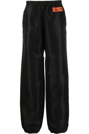 Heron Preston Weite Hose mit Logo-Patch