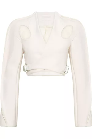 DION LEE Damen Crop Jacken - Cut-out detail crop jacket