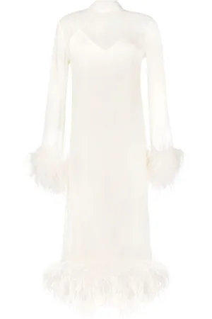 ‎Taller Marmo‎ Kleid mit Federn
