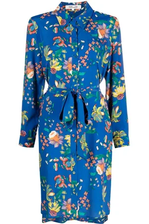 Diane von Furstenberg Midikleid mit Blumen-Print