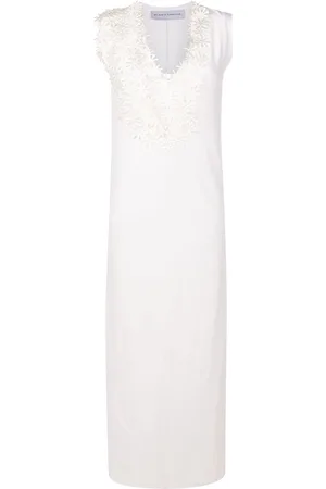 Gloria Coelho Maxikleid mit gerüschten Ärmeln