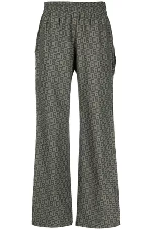 GCDS Damen Hosen & Jeans - Open-leg monogram trousers