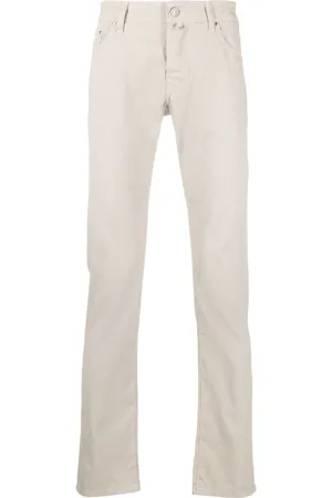 Jacob Cohen Gerade Hose mit Logo-Stickerei