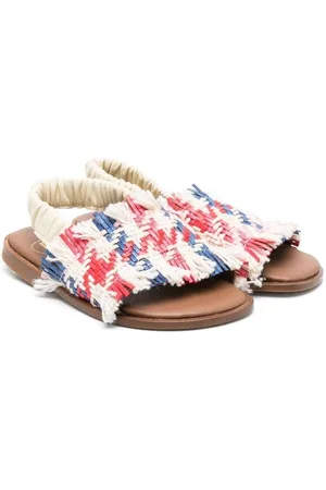 PèPè Sandalen mit gewebtem Bast